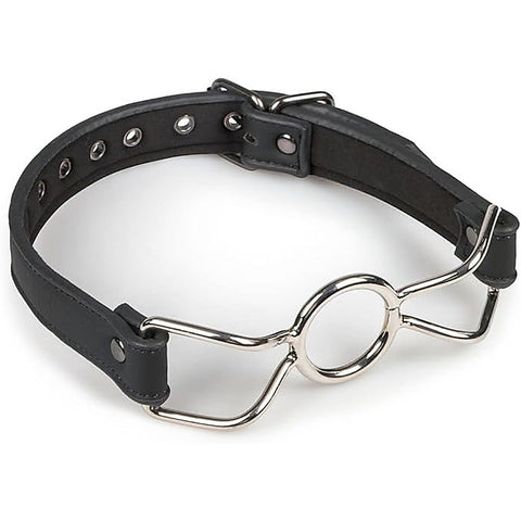 Metal O-Ring Bondage Mouth Gag by Easytoys - Bondage Gags and Bits