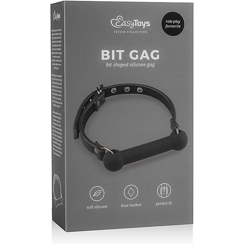 Fetish Collection BDSM Play Silicone Bit Gag by Easytoys - Bondage Gags and Bits