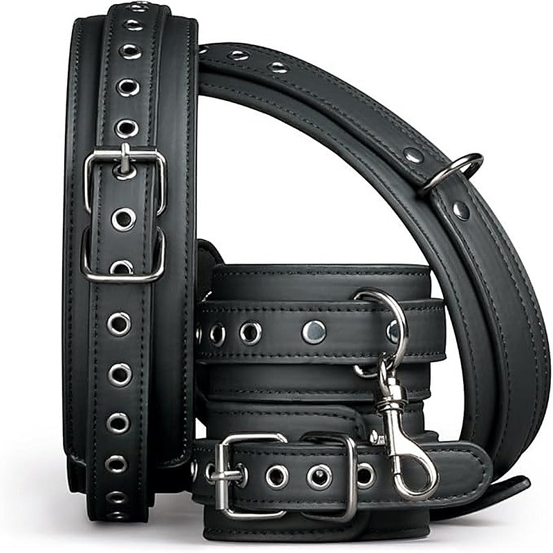 Fetish Collection Bondage Thigh and Wrist Cuff Set - Cuffs And Restraints