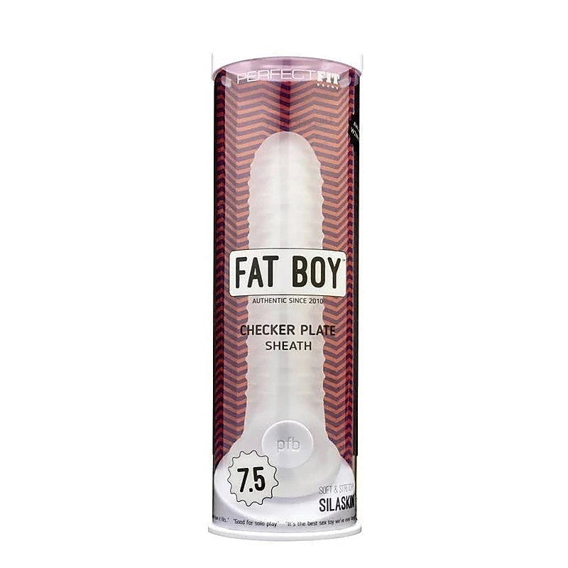 Fat Boy Checker Plate Cock Sheath by Perfect Fit - Pumps, Extenders and Sleeves