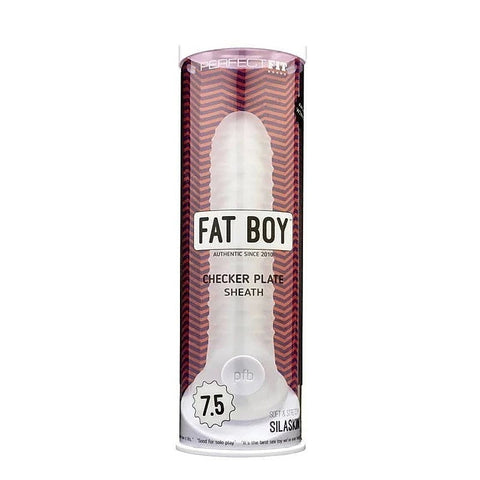 Fat Boy Checker Plate Cock Sheath by Perfect Fit - Pumps, Extenders and Sleeves