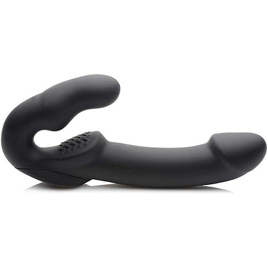 Strap U Evoke Rechargeable Vibrating Silicone Strapless - Strap On Sextoys