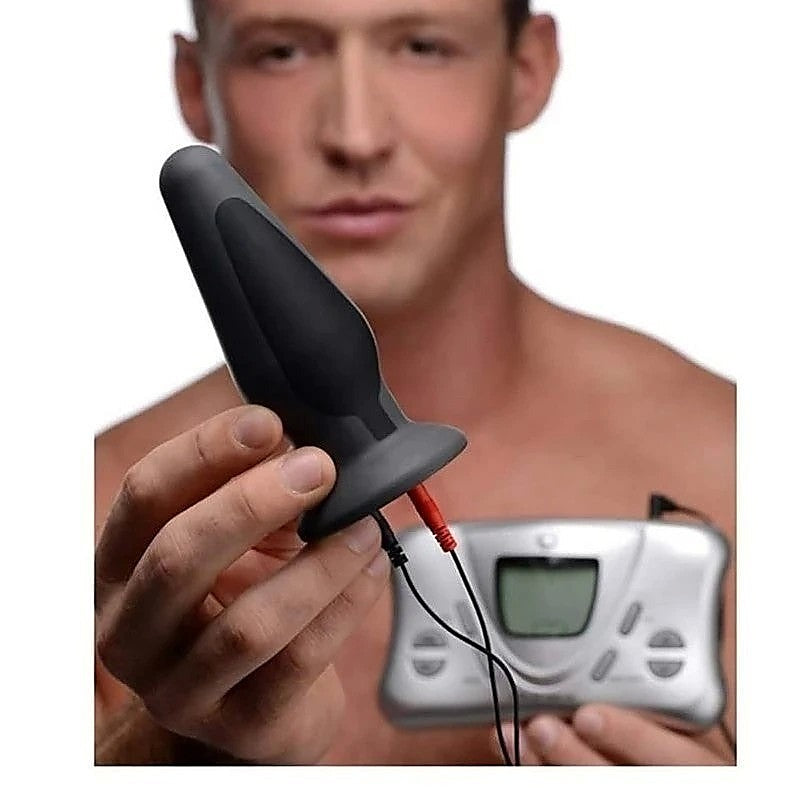Zeus Anal Amplifier Silicone eStim Anal Plug by XR Brands - Butt Plugs