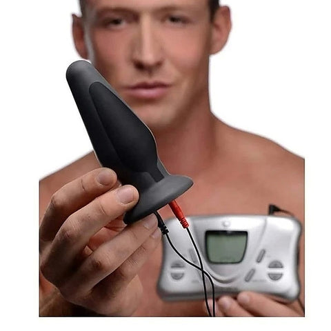 Zeus Anal Amplifier Silicone eStim Anal Plug by XR Brands - Butt Plugs