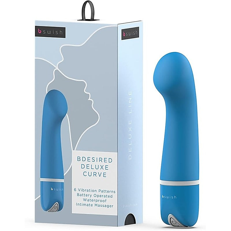B Swish Bdesired Deluxe Curve G Spot Vibrator Blue Lagoon Premium Design - G-Spot Vibrators
