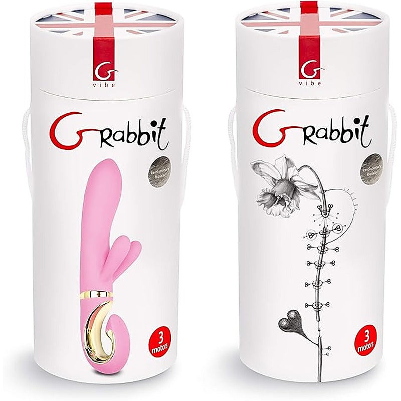 Gvibe Grabbit Candy Rabbit Vibrator Pink Triple Motor Clitoral G Spot - Rabbit Vibrators