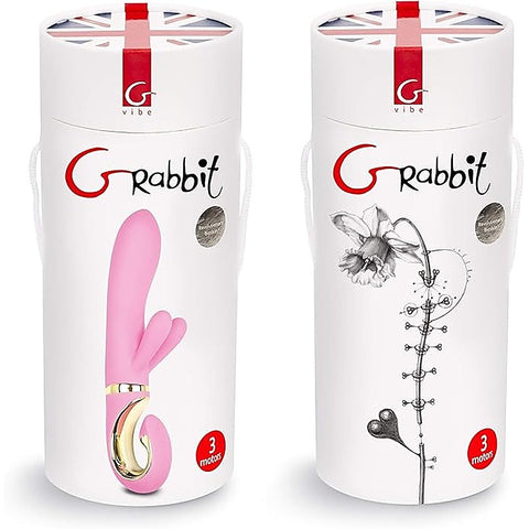 Gvibe Grabbit Candy Rabbit Vibrator Pink Triple Motor Clitoral G Spot - Rabbit Vibrators