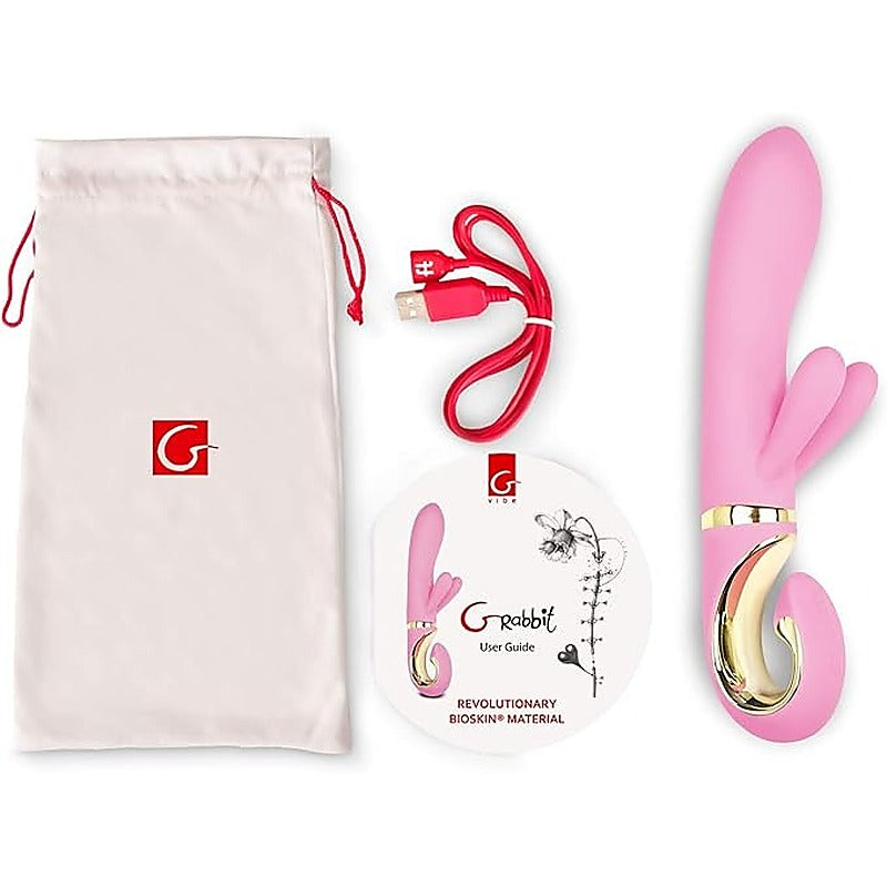 Gvibe Grabbit Candy Rabbit Vibrator Pink Triple Motor Clitoral G Spot - Rabbit Vibrators
