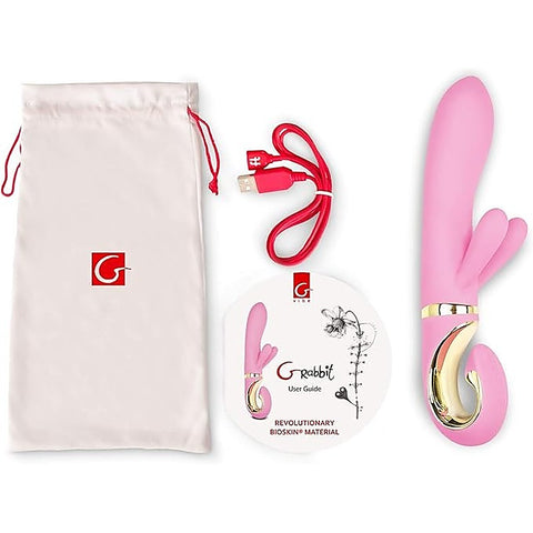 Gvibe Grabbit Candy Rabbit Vibrator Pink Triple Motor Clitoral G Spot - Rabbit Vibrators