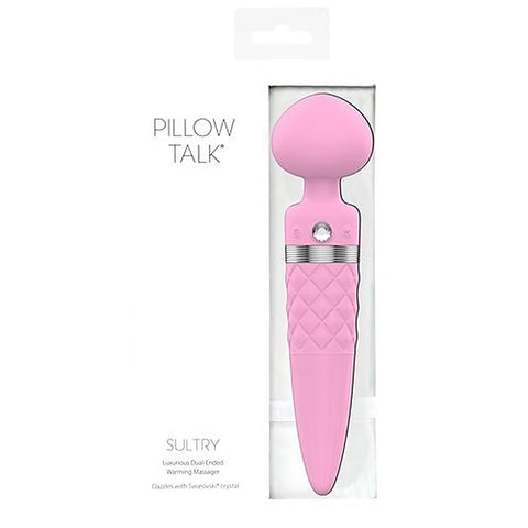 BMS Factory Pillow Talk Sultry Dual Ended Warming Body Wand Massager - Body Wands