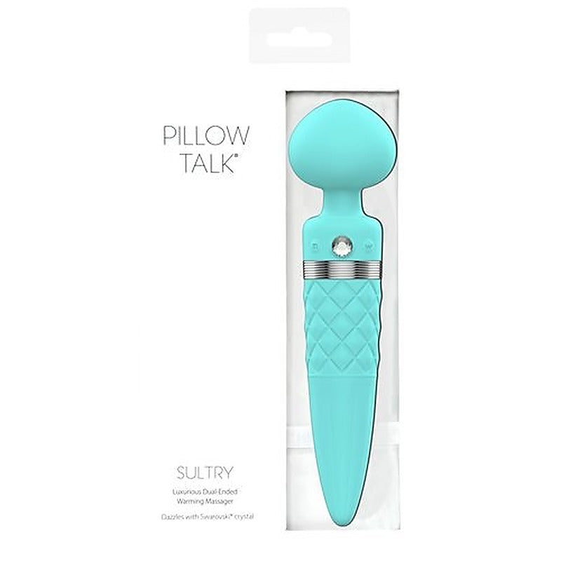 BMS Factory Pillow Talk Sultry Dual Ended Warming Body Wand Massager - Body Wands