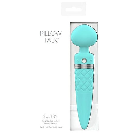 BMS Factory Pillow Talk Sultry Dual Ended Warming Body Wand Massager - Body Wands