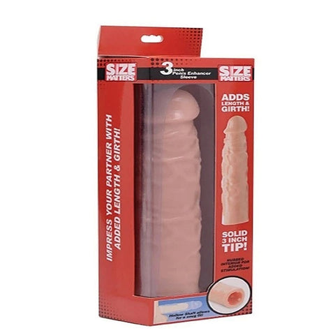 Size Matters 3 inch Mens Penis Enhancer Sleeve by XR Brands - Pumps, Extenders and Sleeves