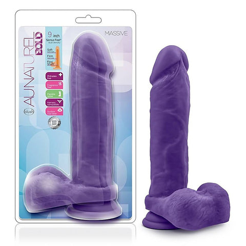 Au Naturel Bold Massive 9 Inch Dong by Blush Novelties - Realistic Dildos