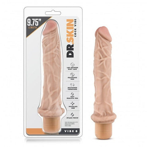 Premium Dr. Skin Cock Vibe 8 by Blush Novelties - Vibrating Dildos