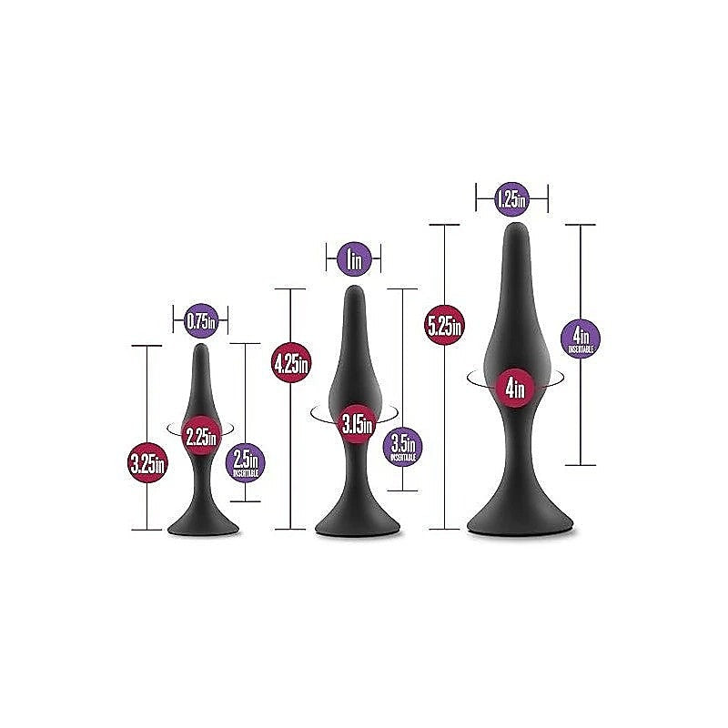 Luxe Beginner Butt Plug Kit by California Exotics - Butt Plugs
