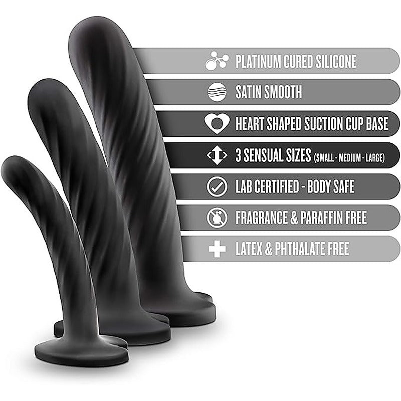 Temptasia Twist Silicone Dildo Kit by Blush Novelties - Realistic Dildos