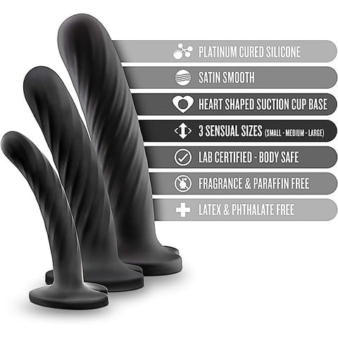 Temptasia Twist Silicone Dildo Kit by Blush Novelties - Realistic Dildos
