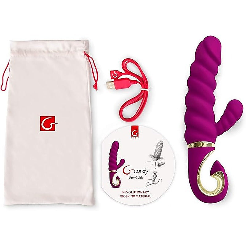 Gvibe Gcandy Rabbit Vibrator Raspberry - Rabbit Vibrators