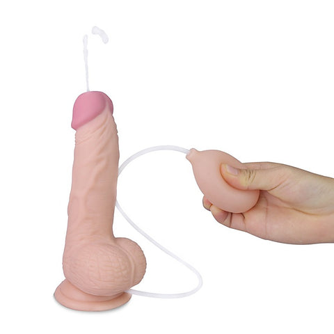 Soft Ejaculation Cock With Ball Realistic Dildo 8in - Realistic Dildos