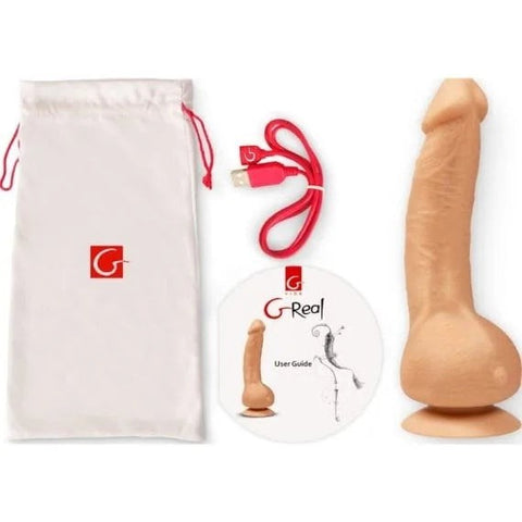 Gvibe Greal Realistic Dildo Flesh With Suction Cup Bioskin Vibrating - Realistic Dildos