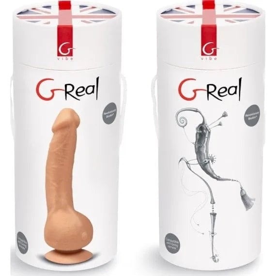 Gvibe Greal Realistic Dildo Flesh With Suction Cup Bioskin Vibrating - - Realistic Dildos