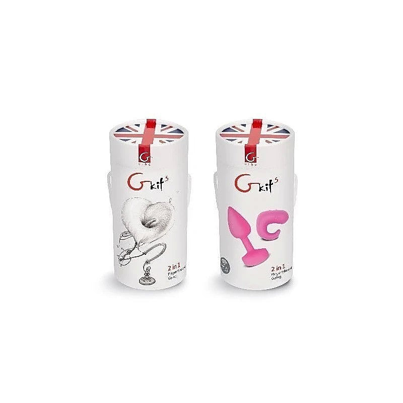 Gvibe Gkit Rechargeable Anal Plug Sunny Raspberry Dual Device Set - Butt Plugs