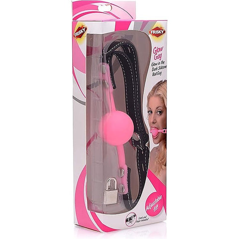 Professional Frisky Glow Gag by XR Brands - Bondage Gags and Bits
