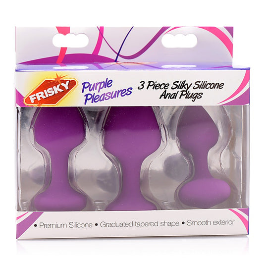 Pleasures Silicone Anal Plugs by XR Brands - Butt Plugs
