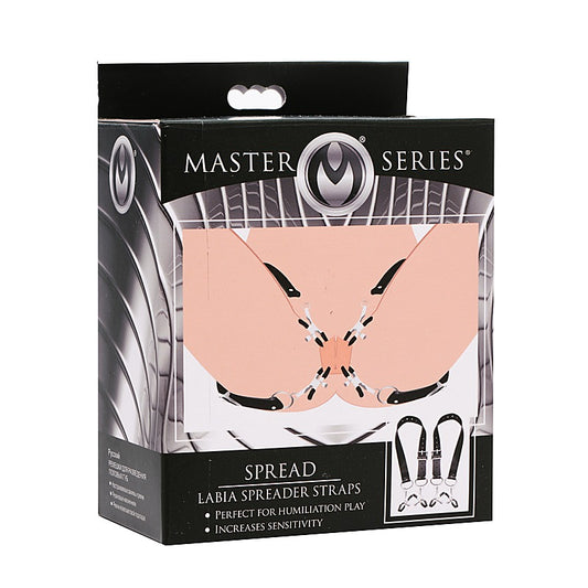 Labia Spreader Straps with Clamps by XR Brands - Pussy And Clit Toys