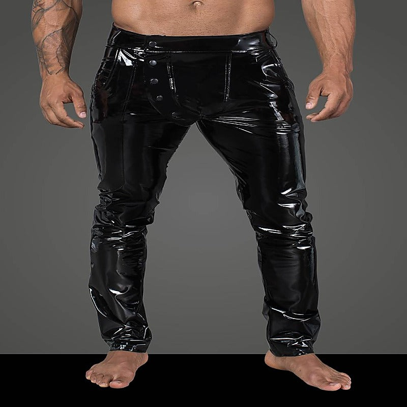 Long Elastic PVC Pants by Noir Handmade - His Fetish