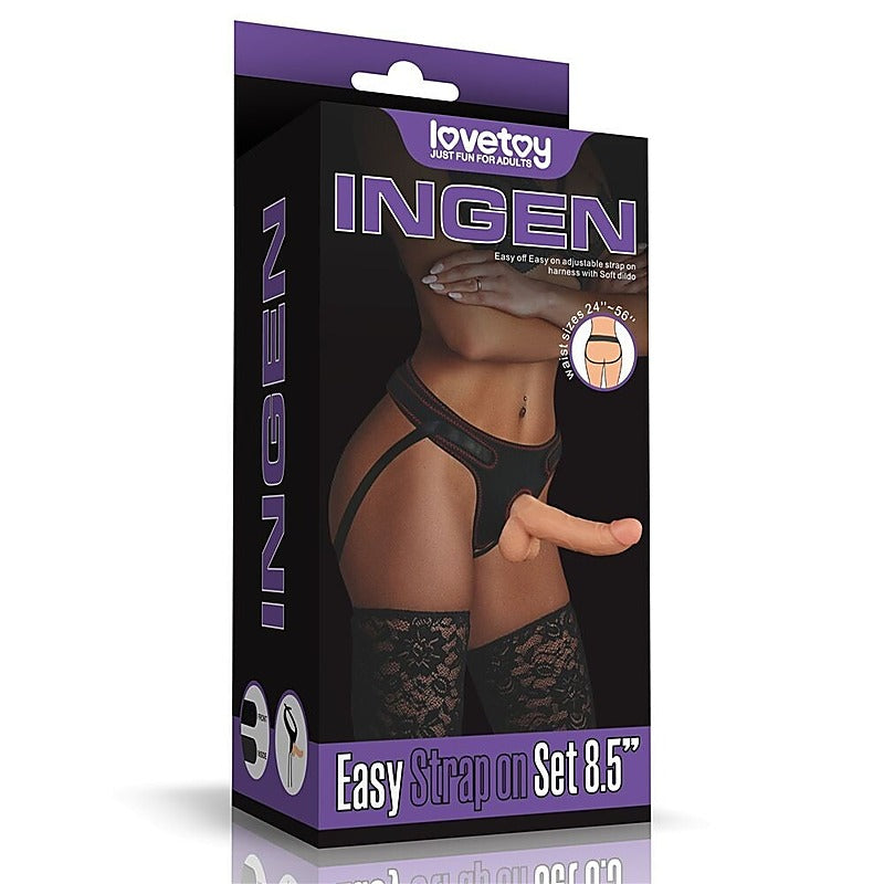 Premium Easy Strap On Set 8.5 Inch by Lovetoy - Strap On Sextoys