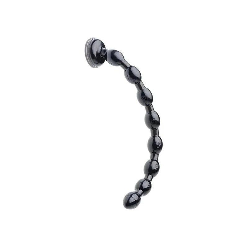 XR Brands Hosed Beaded Hose Anal Dildo 19 Inch with Progressive Bulbs - - Anal Dildos