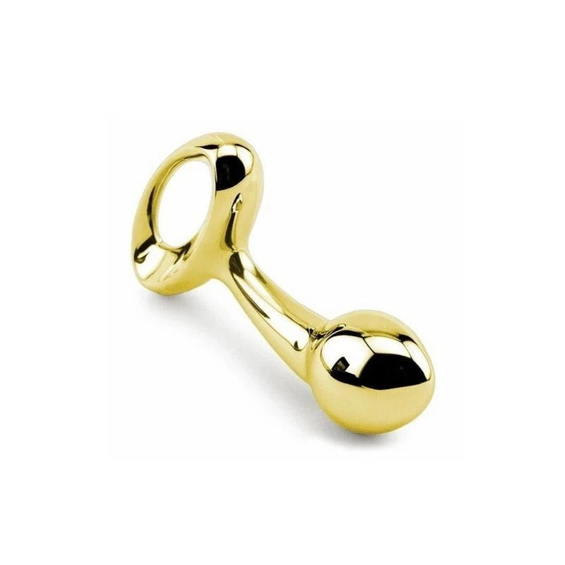Lovetoy Luxury Pure Metal Anal Plug Gold Premium Weighted Design - Gold - Butt Plugs