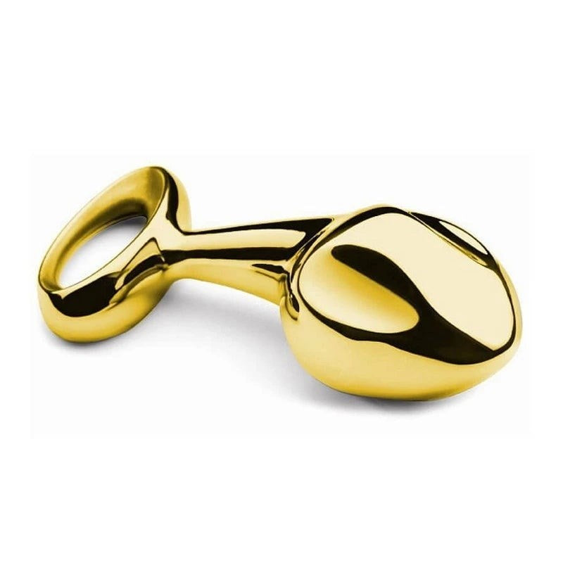Lovetoy Luxury Pure Metal Anal Plug Gold Premium Weighted Design - - Butt Plugs