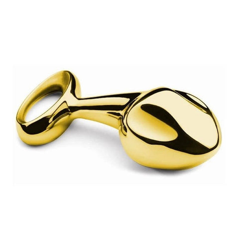 Lovetoy Luxury Pure Metal Anal Plug Gold Premium Weighted Design - Butt Plugs