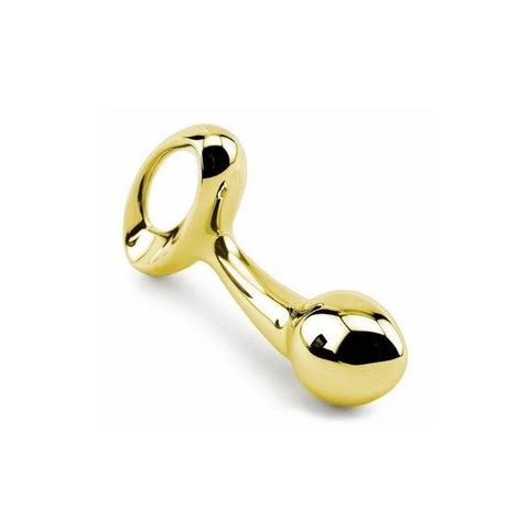 Lovetoy Luxury Pure Metal Anal Plug Gold Premium Weighted Design - Butt Plugs