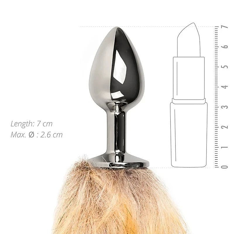 Fetish Collection Fox Tail No. 1 Butt Plug Premium Aluminum Temperature Play - Butt Plugs