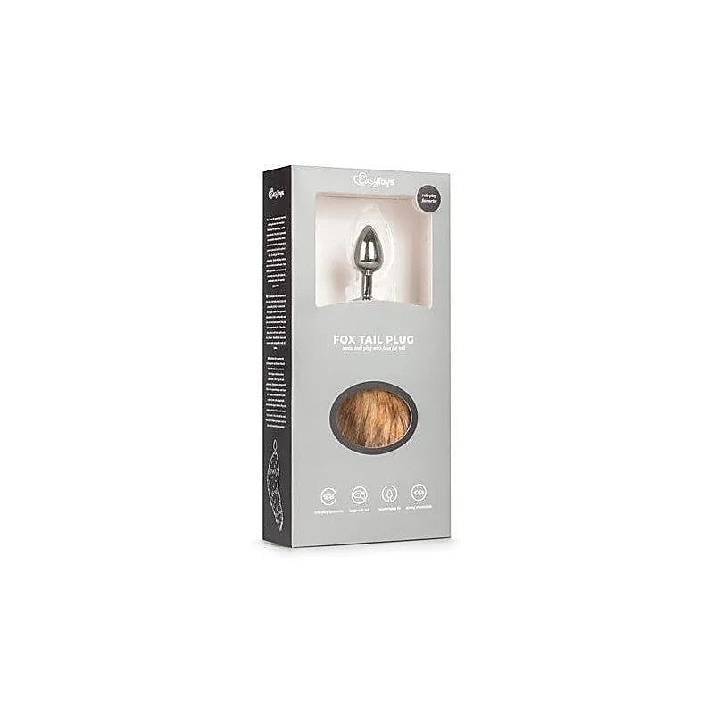 Fetish Collection Fox Tail No. 1 Butt Plug Premium Aluminum Temperature Play - Butt Plugs
