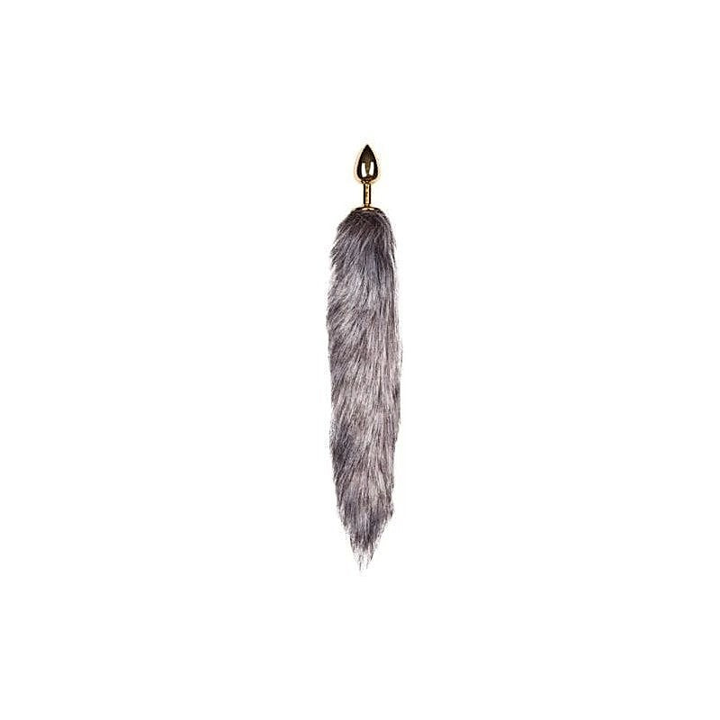 Fetish Collection Fox Tail No 5 Gold Anal Plug with Temperature Play - Butt Plugs