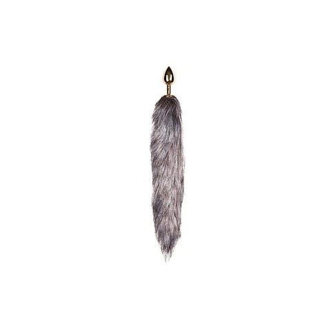 Fetish Collection Fox Tail No 5 Gold Anal Plug with Temperature Play - Butt Plugs