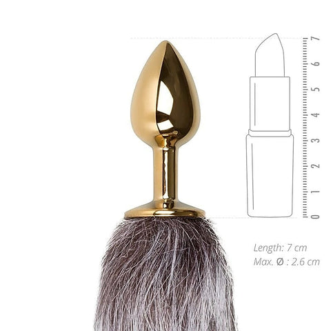 Fetish Collection Fox Tail No 5 Gold Anal Plug with Temperature Play - Butt Plugs