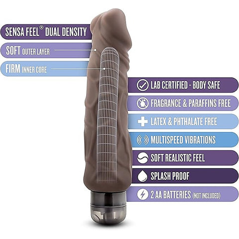 Au Naturel Home Wrecker Vibrating Dildo by Blush Novelties - Vibrating Dildos