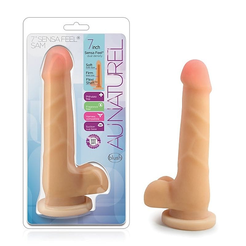 Au Naturel Sam Realistic Dong 7 Inch by Blush Novelties - Realistic Dildos