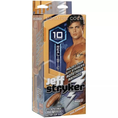 Doc Johnson Signature Cocks Jeff Stryker Realistic Cock Vanilla 10 Inch Dildo - Realistic Dildos