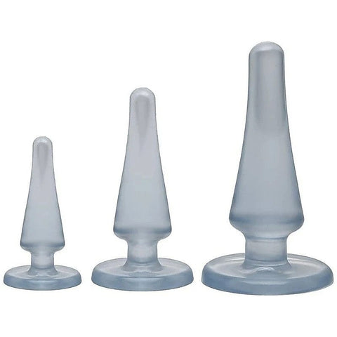 Crystal Jellies Anal Initiation Butt Plug Kit by Doc Johnson - Butt Plugs