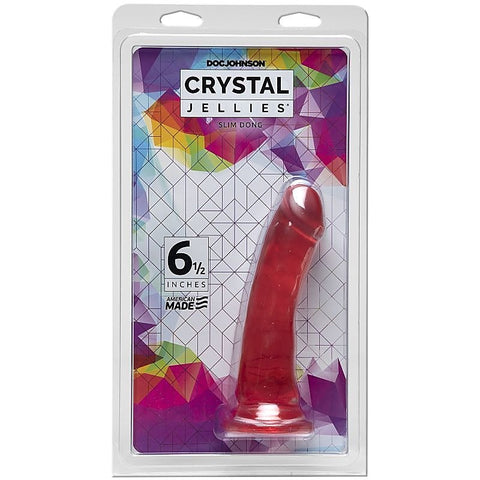Crystal Jellies 6.5 Inch Slim Realistic Dong by Doc Johnson - Realistic Dildos
