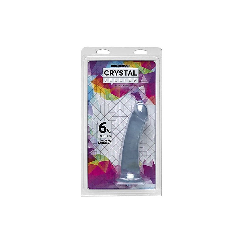 Crystal Jellies 6.5 Inch Slim Realistic Dong by Doc Johnson - Realistic Dildos