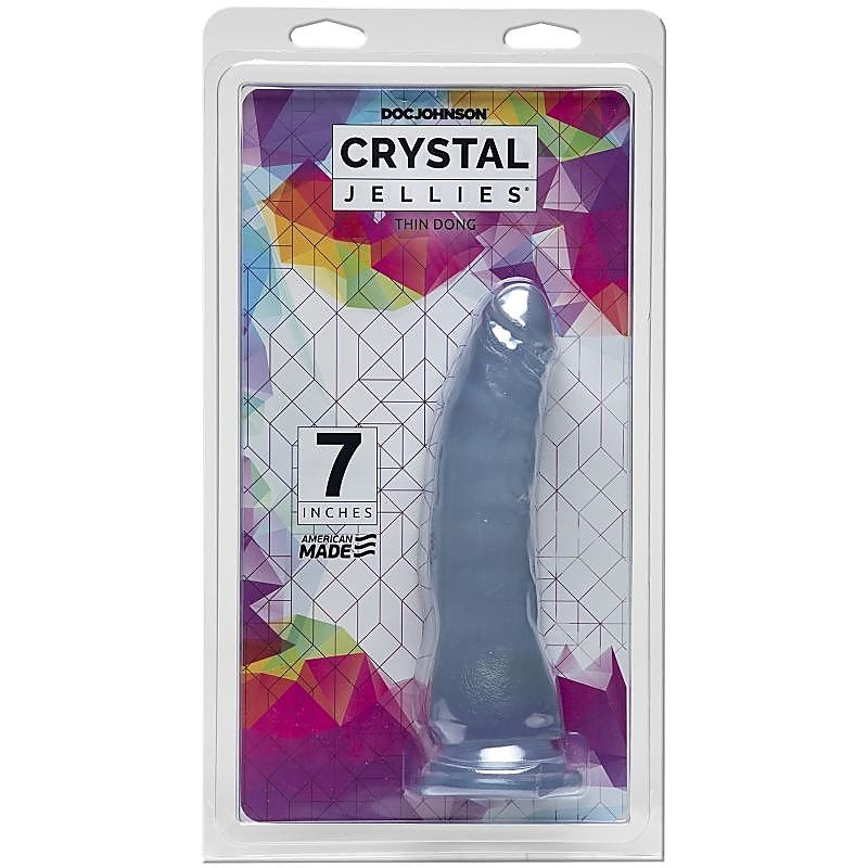 Crystal Jellies 7 Inch Thin Suction Cup Realistic Dong - Realistic Dildos