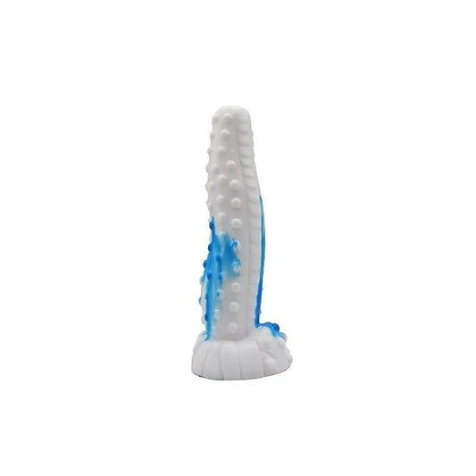 Tiger Blue White Silicone Anal Dildo by FAAK - Anal Dildos